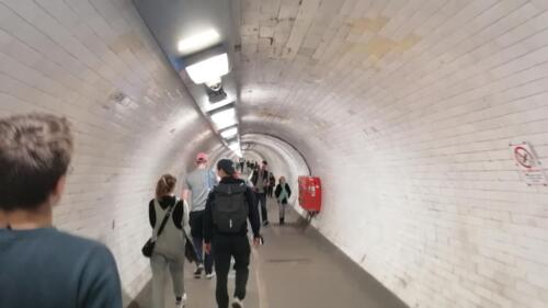 Tunnel unter der Themse von Greenwich nach Canary Wharf